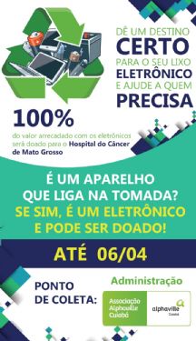 COLETA ELETRÔNICOS - PARCERIA COM O TEORIA VERDE